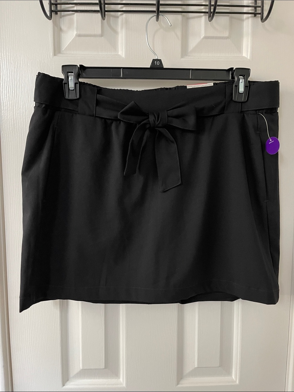 Black Tie-Waist Skort- Classic Women’s Style